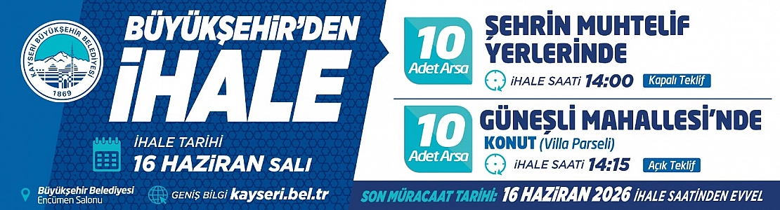 Büyükşehir'den ihale