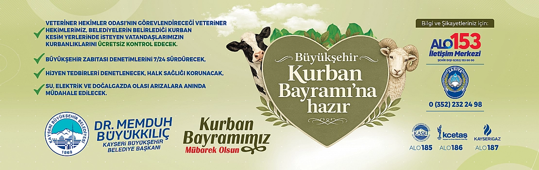 Büyükşehir Belediyesi Kurban Bayramı