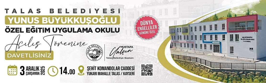 Talas Belediyesi okul açılışı