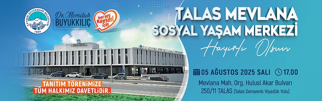 Talas Meclana sosyal yaşam merkezi