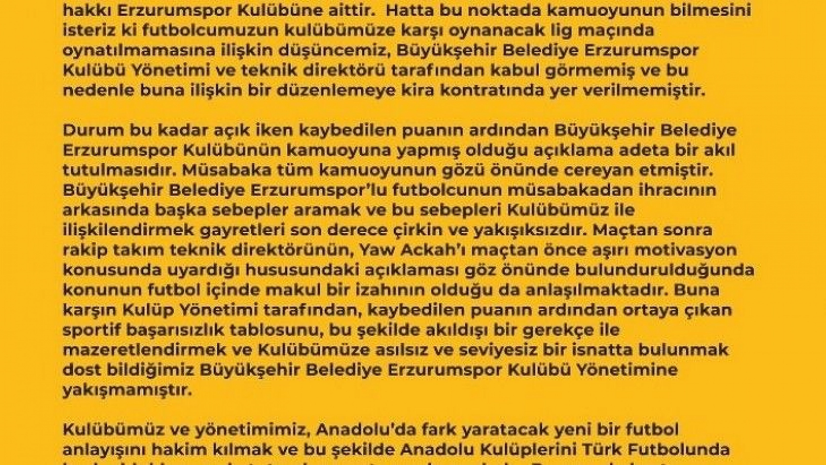 Kayserispor Kulübü Erzurumspor'u mahkemeye verecek
