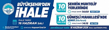 Büyükşehir'den ihale