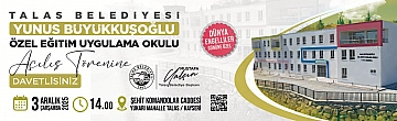Talas Belediyesi okul açılışı
