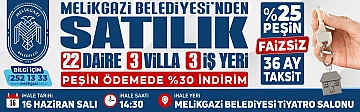MELİKGAZİ BELEDİYESİ'NDEN SATILIK VİLLA