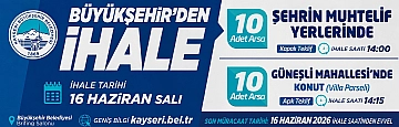 Büyükşehir'den ihale