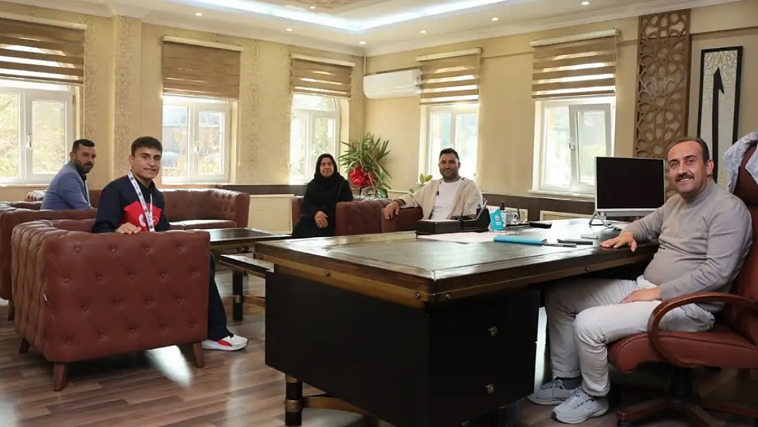 Avrupa ikincisinden Başkan Mustafa İlmek'e ziyaret!