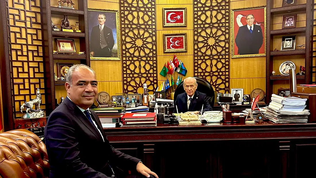 Bahçeli'nin güvendiği çiçeği burnunda Kayserili Başkan'dan Bahçeli'ye ziyaret!