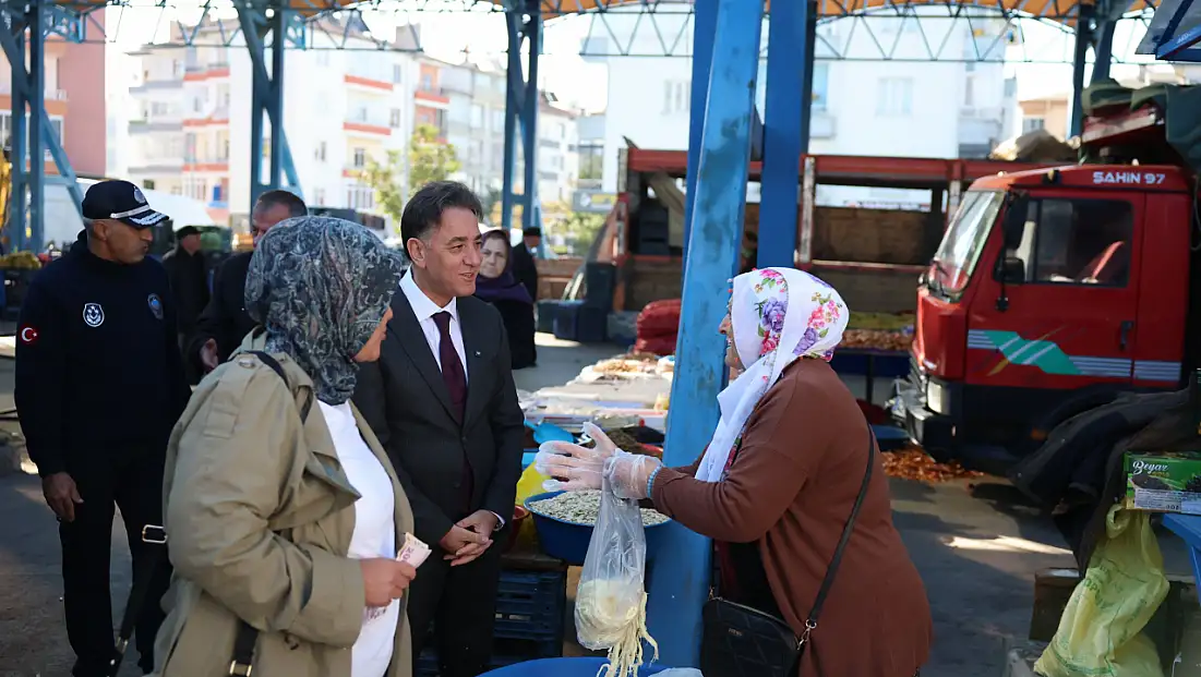 Başkan Adem Şengül'den Salı Pazarı'na bereket ziyareti