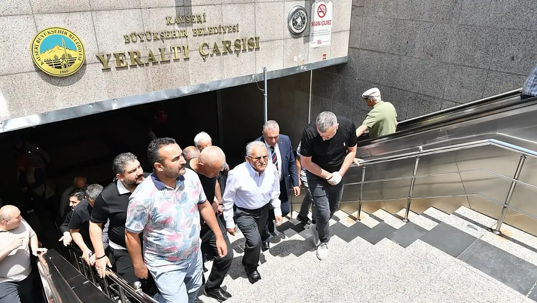 Başkan Büyükkılıç Yeraltı Çarşısı’nı ziyaret etti