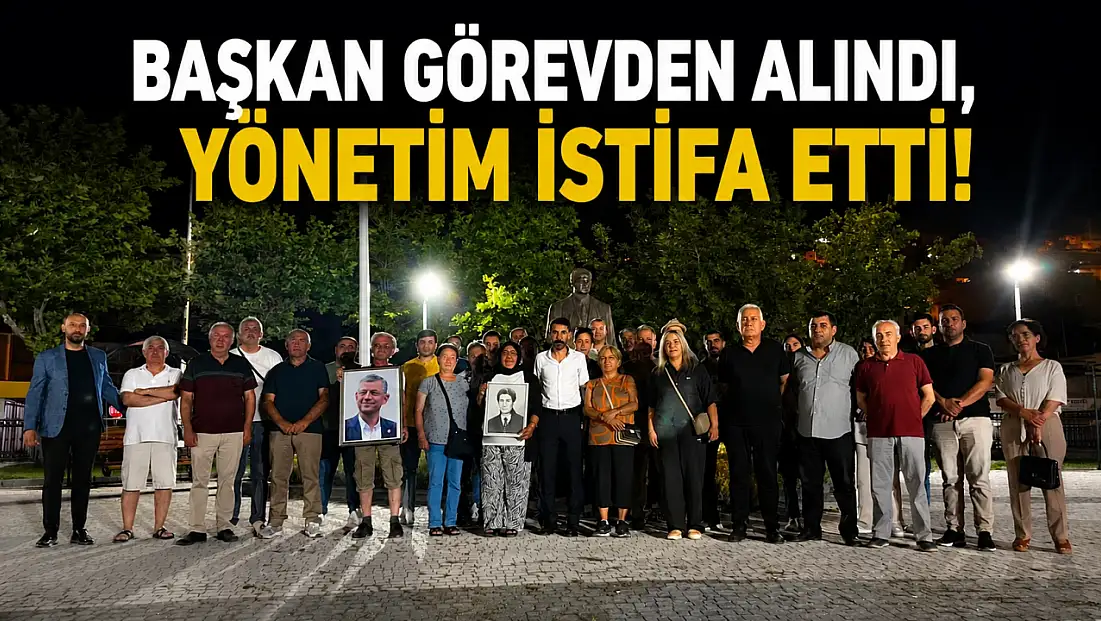 Başkan görevden alındı, yönetim istifa etti!