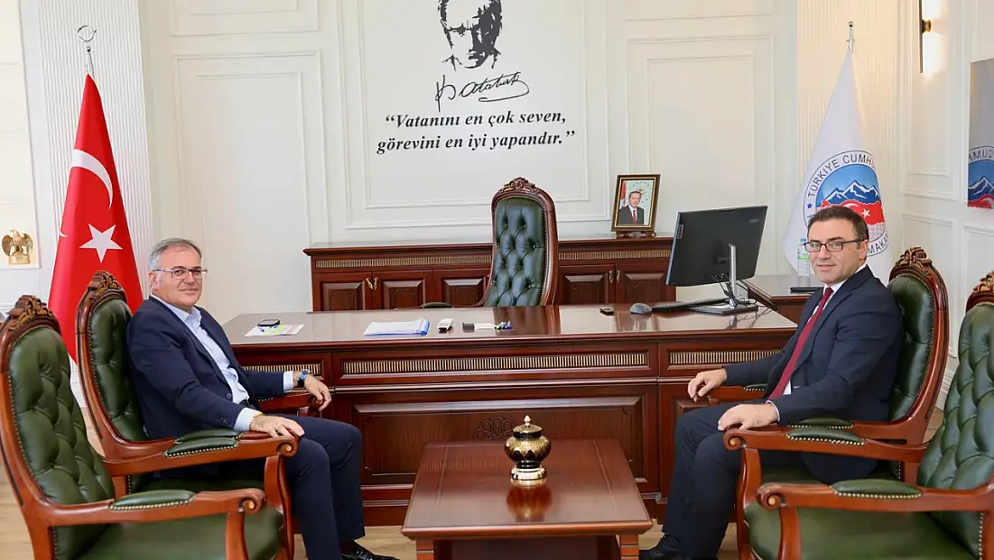 Başkan Özdoğan'dan yeni Kaymakam Caner'e ziyaret!
