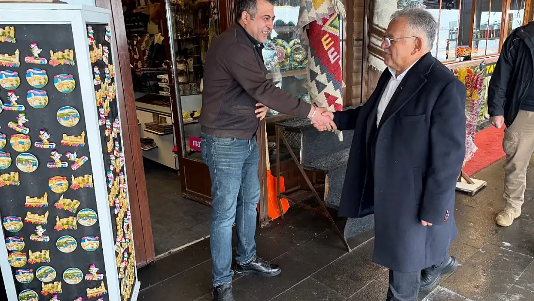 Büyükkılıç, Erciyes'te esnafla buluştu