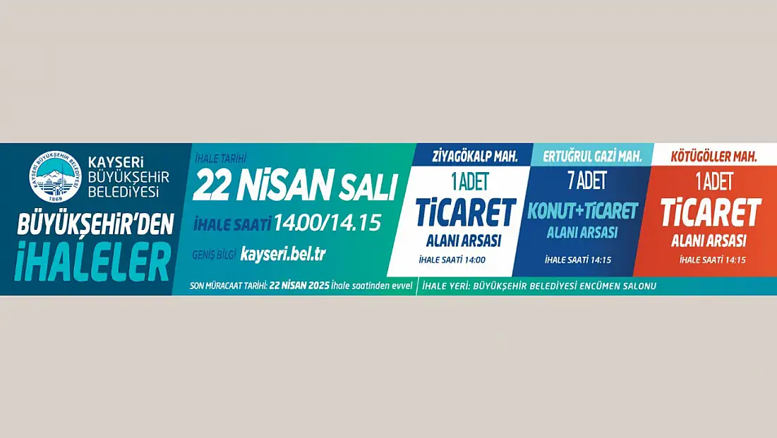 Büyükşehir'den ihaleler
