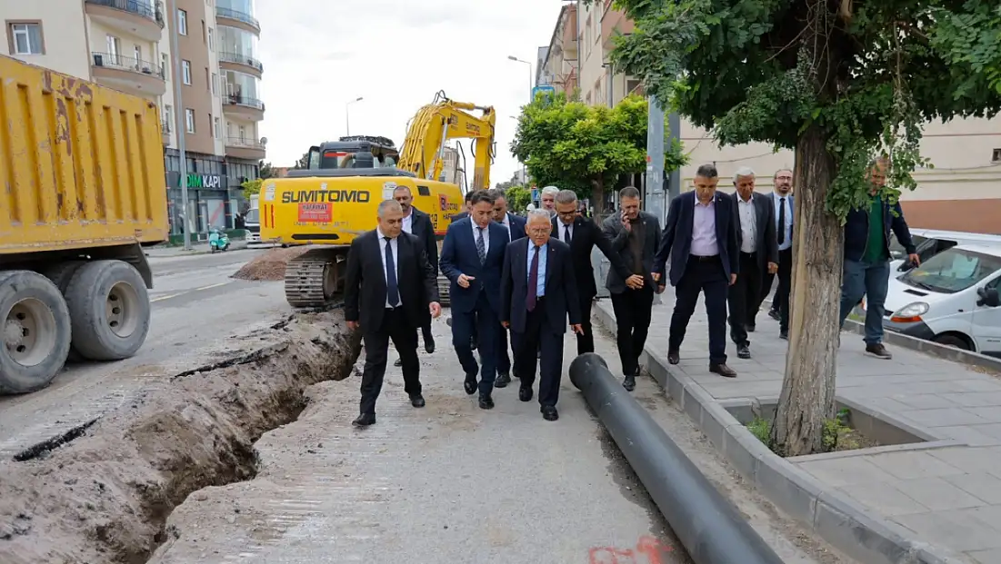 Develi’de 4 buçuk kilometrelik altyapı çalışmaları başladı