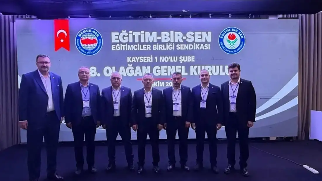 Eğitim-Bir-Sen Kayseri’de 8. Olağan Genel Kurul tamamlandı! Yeni dönem mesajı