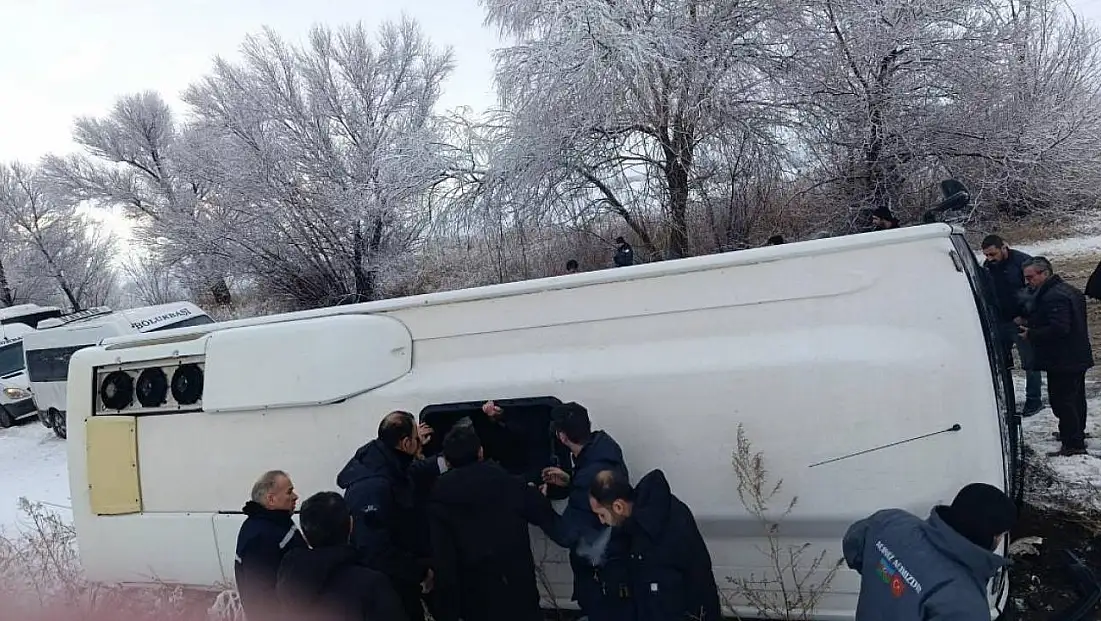 Kahramanmaraş'ta işçi servisi devrildi