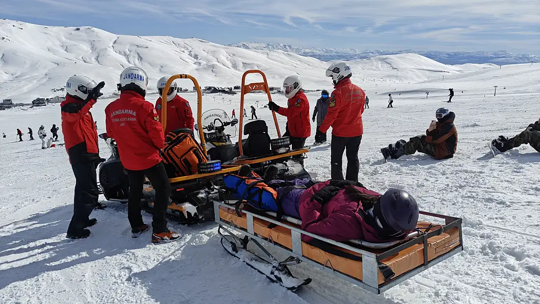 Erciyes'te hayat kurtaran tim
