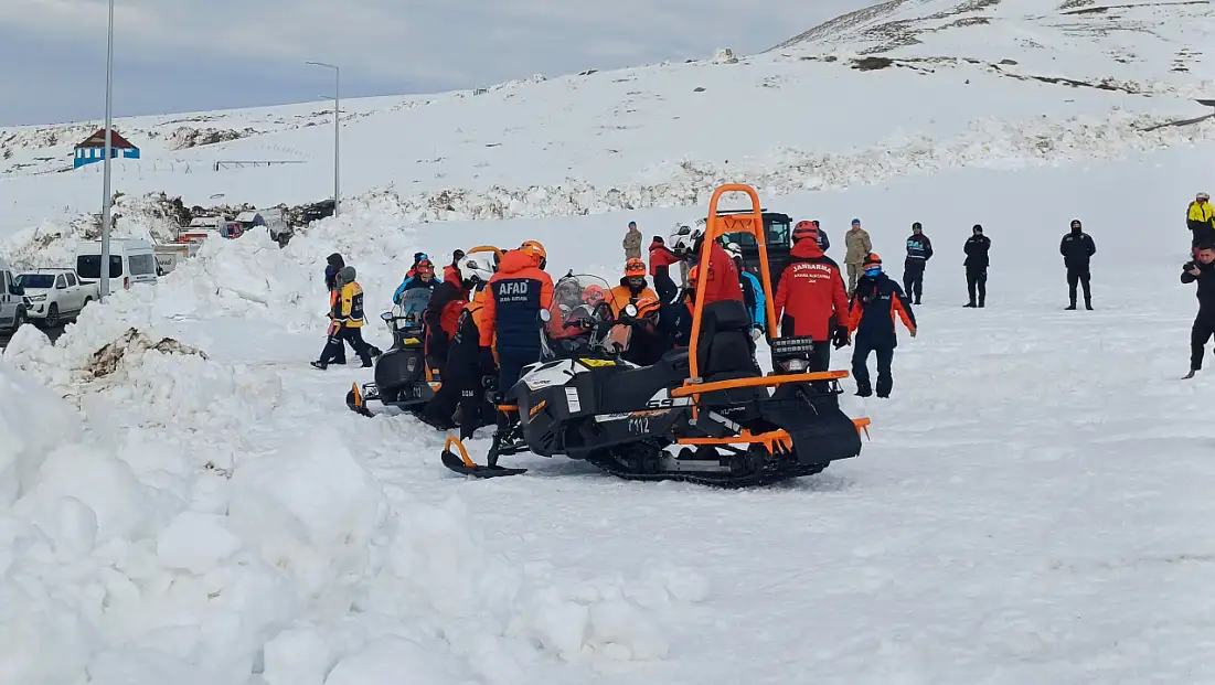 Erciyes'te nefes kesen tatbikat