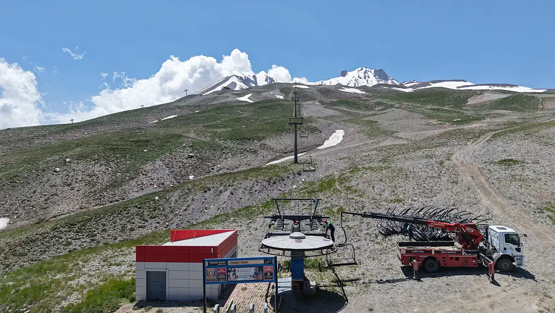 Erciyes'te sezon öncesi büyük hazırlık