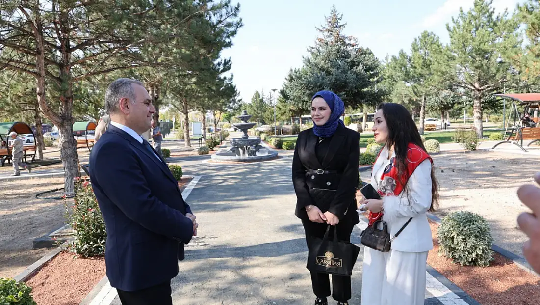 Erciyes Üniversitesi’nde yeni sosyal alan: Kampüsteki parkta çalışmalar sürüyor
