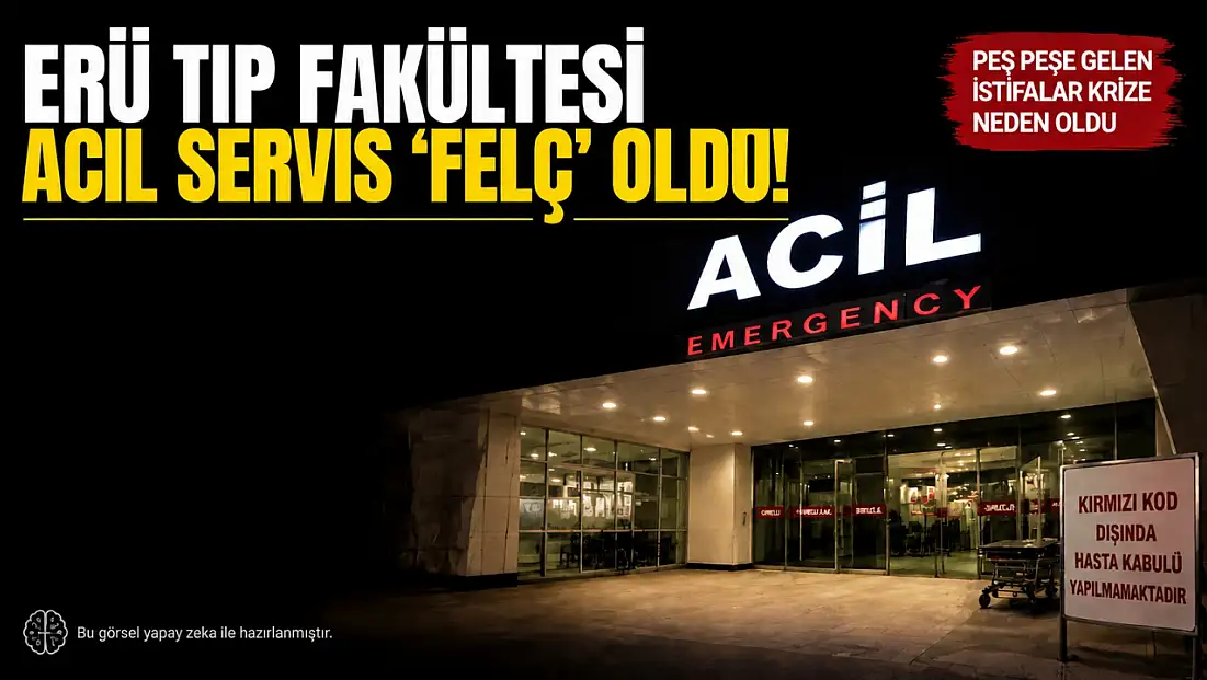 ERÜ Tıp Fakültesi acil servis ‘felç’ oldu!