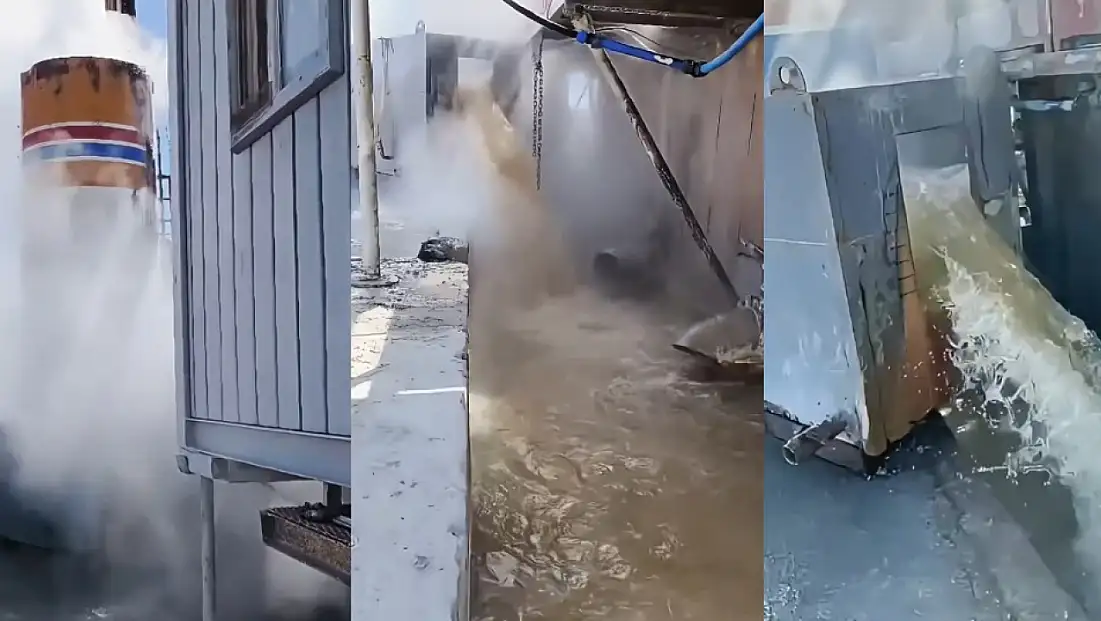 Flaş! Kayseri topraklarından fışkırdı.. Debisi 96, derecesi 64