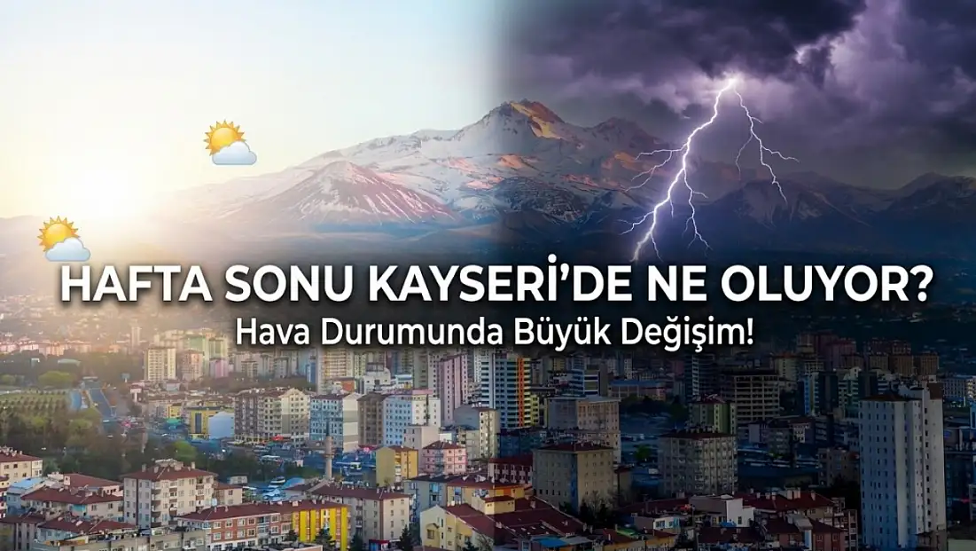 Hafta sonu Kayseri'de hava nasıl olacak?