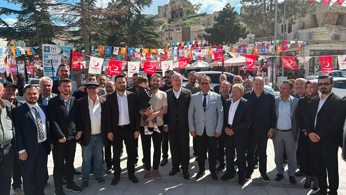 Hulusi Akar belediye başkanlığı seçim çalışmasında
