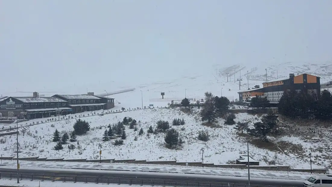 İç Anadolu'nun zirvesine kar yağdı