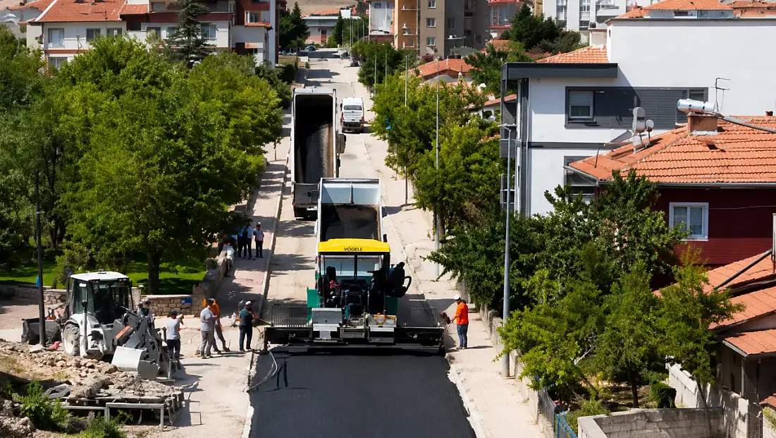 İncesu’da sıcak asfalt çalışması başladı