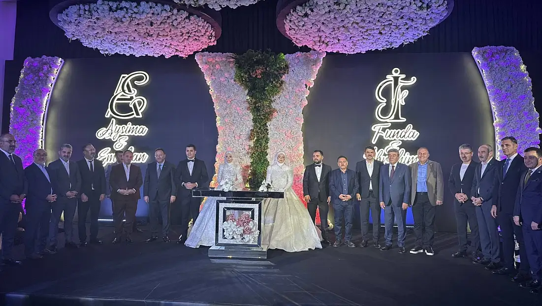 İsa Gün’ün iki oğlu birden aynı düğünle evlendi