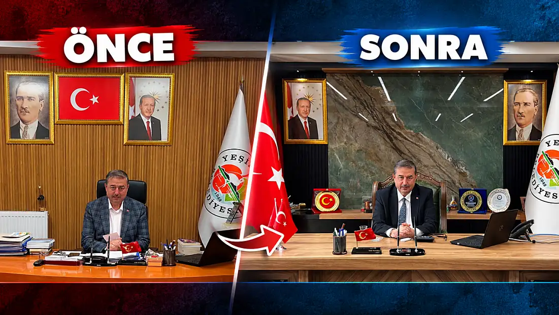 İşte Kayserili Başkanın yeni makam odası!