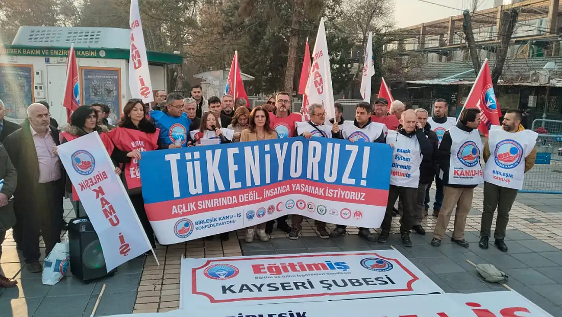 Kamu çalışanları hakça bütçe için meydanlara indi