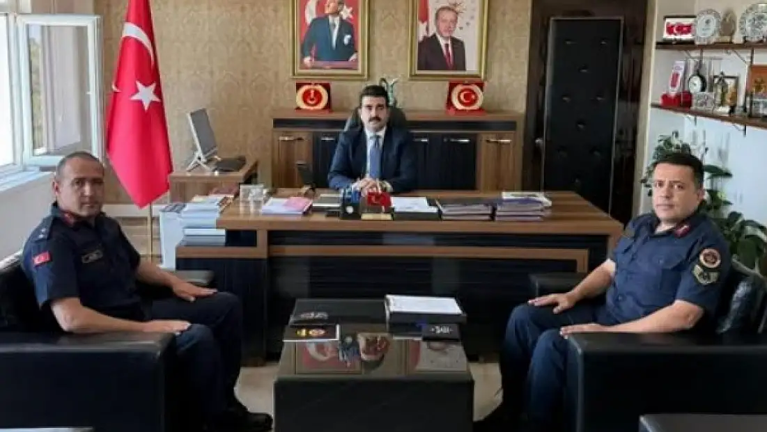 Kaymakam Eser, yeni jandarma komutanlarını kabul etti