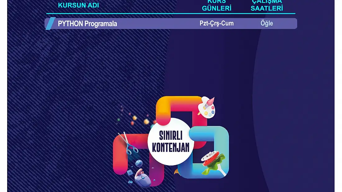 KAYMEK'te ücretsiz PYTHON kursu başladı!