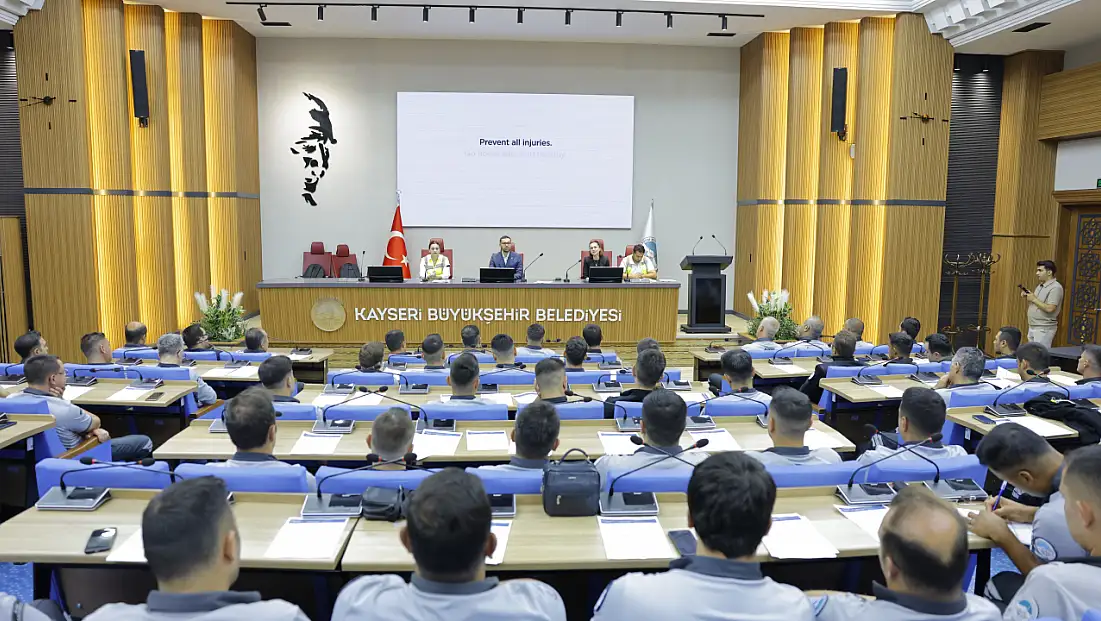 Kayseri Büyükşehir’den personeline güvenlik eğitimi verildi!