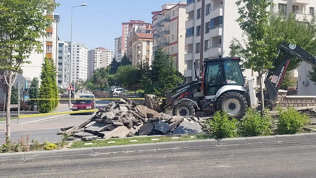 Kayseri’de 5 gün kapalı olacak yolda çalışmalar başladı