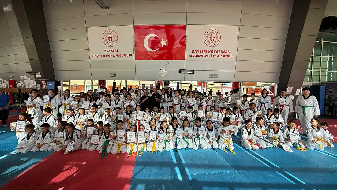 Kayseri’de 83 sporcu için Kuşak ve Diploma töreni düzenlendi