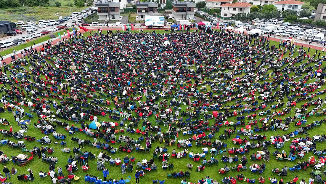 Kayseri'de alışılmadık manzara! Sabahın ilk ışıklarıyla akın ettiler