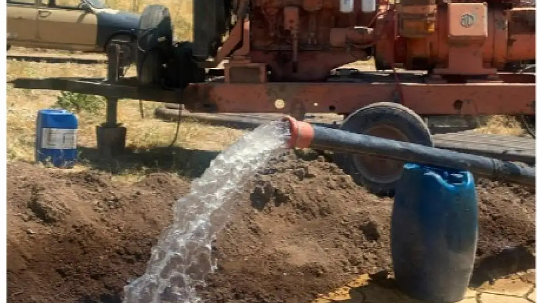 Kayseri'de binlerce hayvana can suyu!  Sondajdan bereket fışkırdı