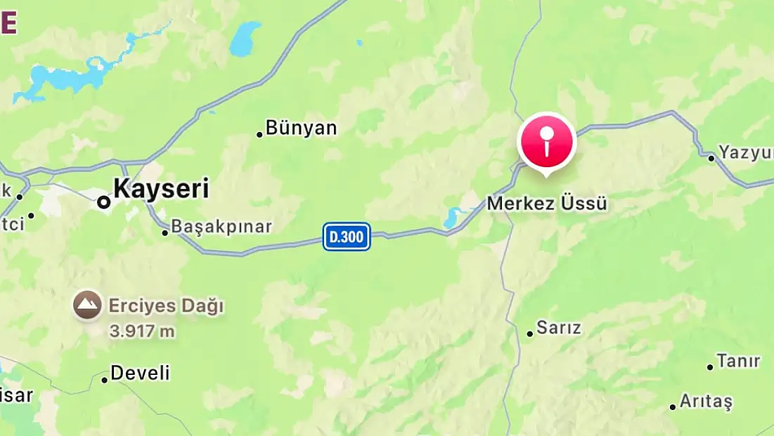 Kayseri’de bir saat arayla iki deprem!