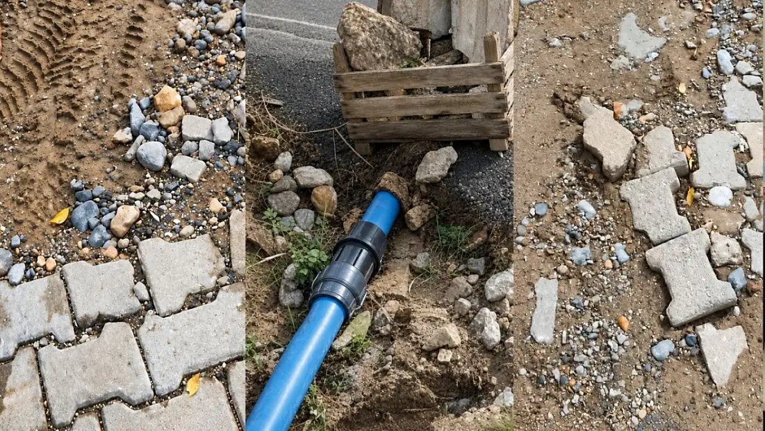 Kayseri’de bozuk yol tepkisi: İlla birinin düşüp sakatlanması mı lazım?
