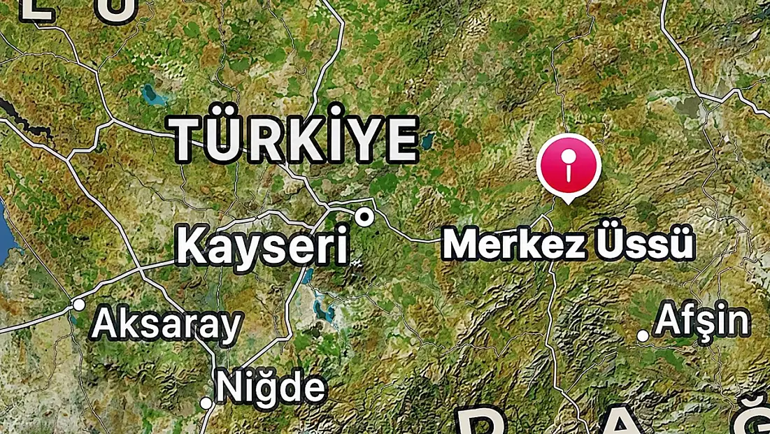 Kayseri'de bugün bir deprem daha