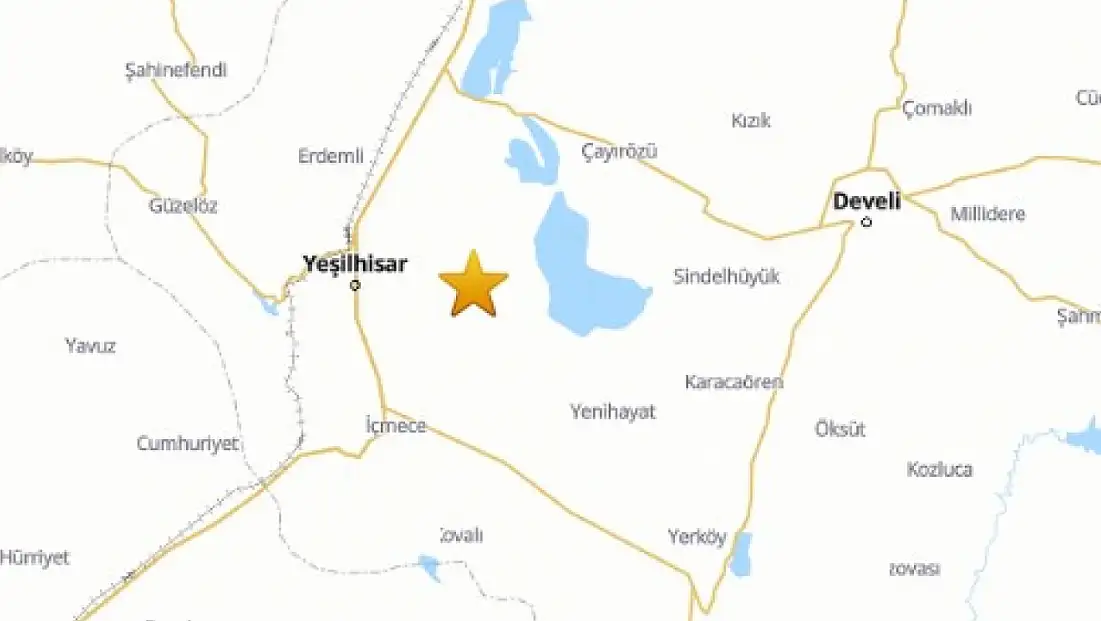 Kayseri'de deprem oldu!