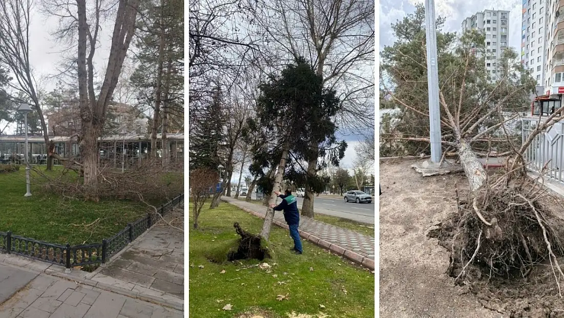 Kayseri'de fırtına sonrası seferberlik