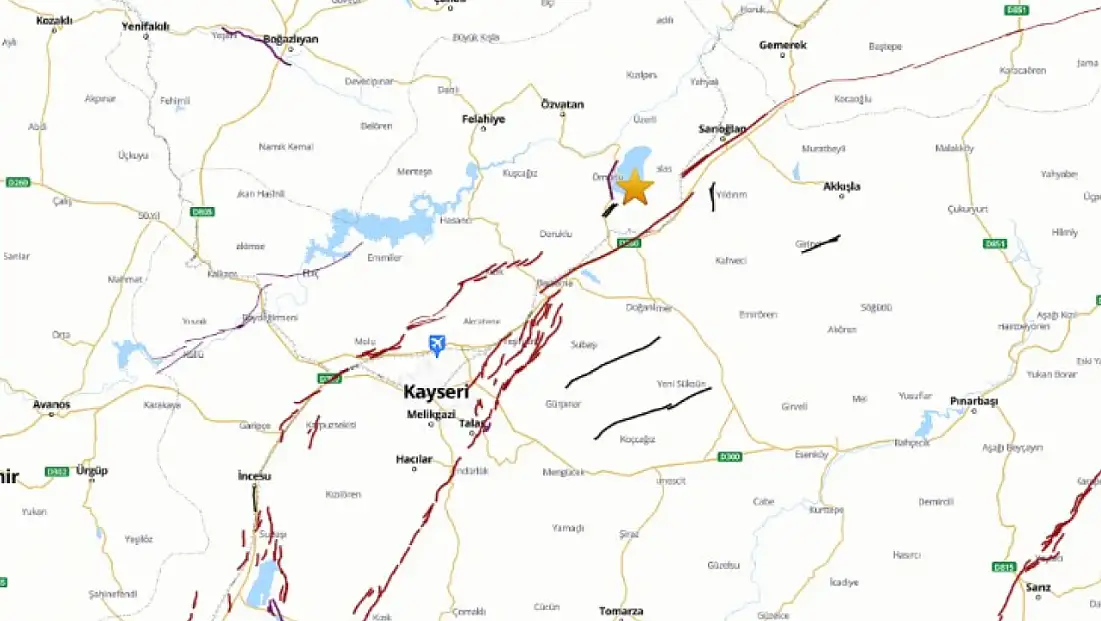 Kayseri'de hafif sarsıntı meydana geldi!