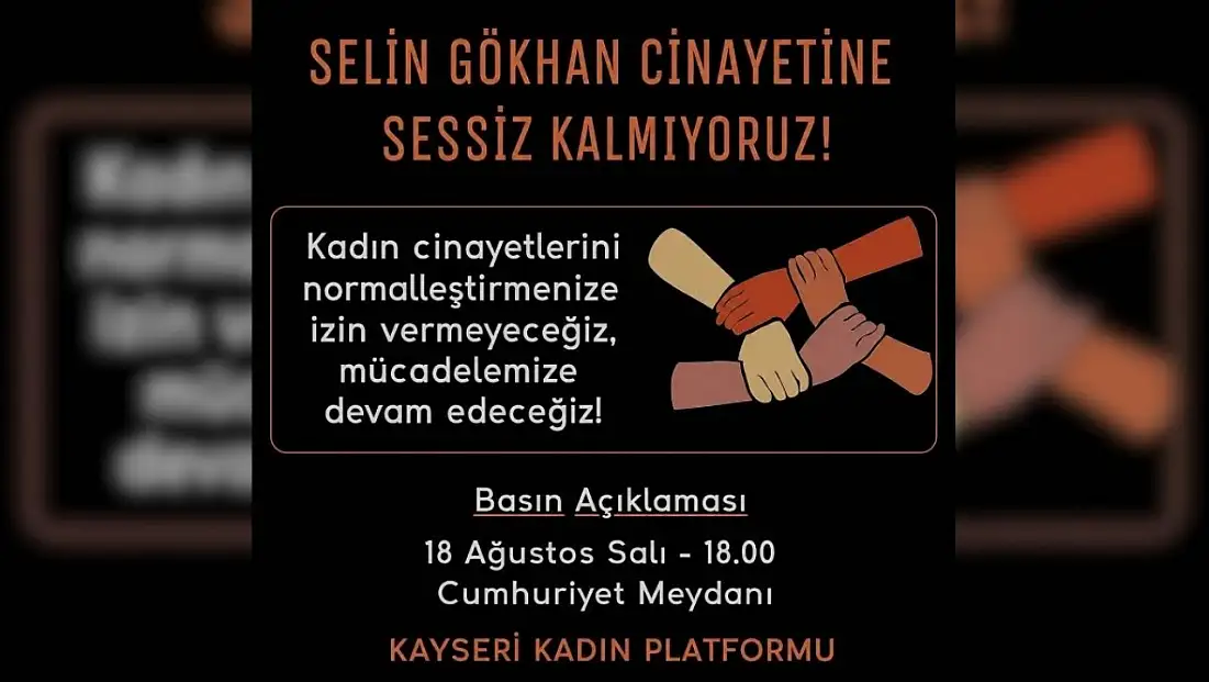 Kayseri’de kadınlar meydana çıkıyor