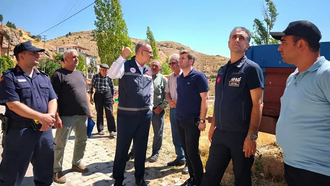 Kayseri’de kaya düşmesinin yaşandığı mahallede kritik inceleme