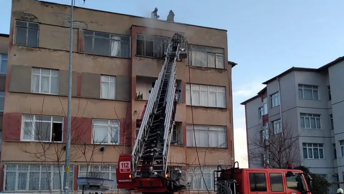 Kayseri’de korku dolu anlar! Yangın için ekipler seferber oldu