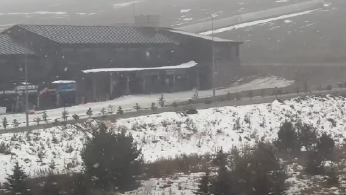 Kayseri’de o bölgeye kar yağıyor